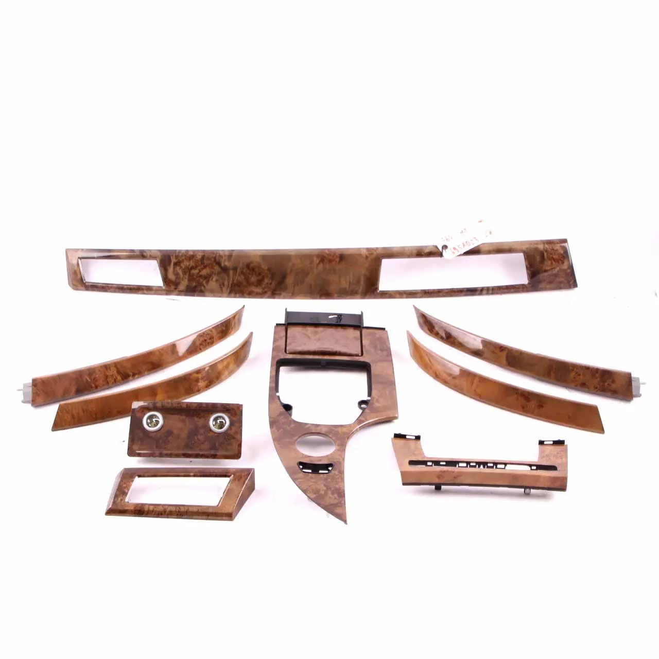 BMW E60 E61 Dashboard Trim Centre Console Decor Strip Interior Set Poplar Hell