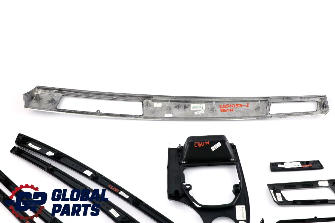 Set Decor Strip Dash Interior Trim Cover Alu Feinschliff BMW 5 Series E60 LCI - SKU rhd-6951053-2 - Part number 6989011