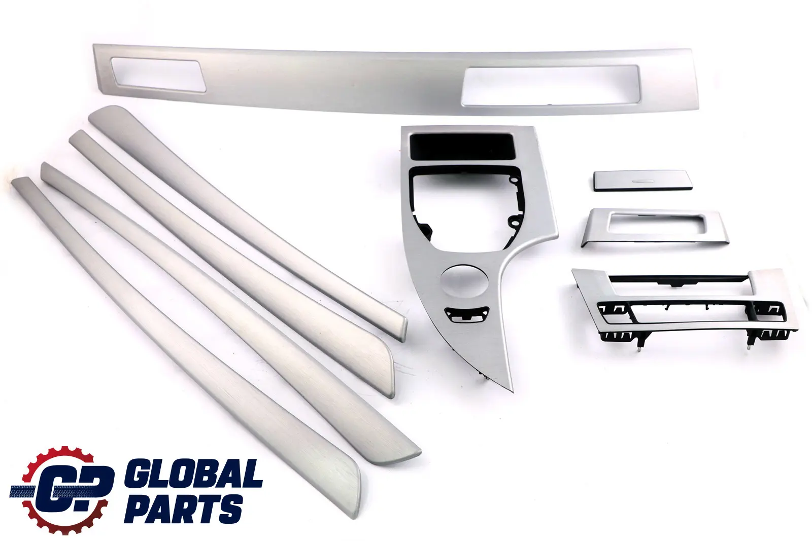 BMW 5 Series E60 LCI Set Decor Strip Dash Interior Trim Cover Alu Feinschliff