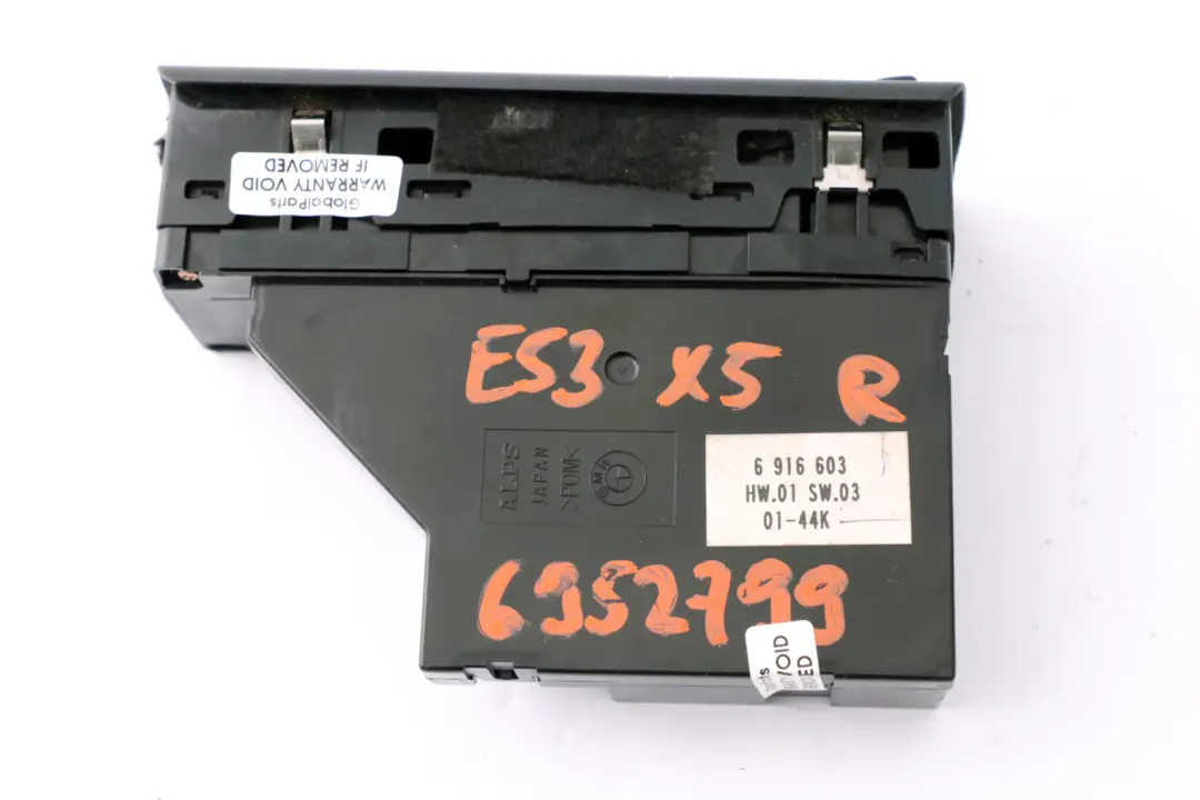 BMW X5 Series E53 Power Fold Right O/S Window Lifter Switch Unit Black