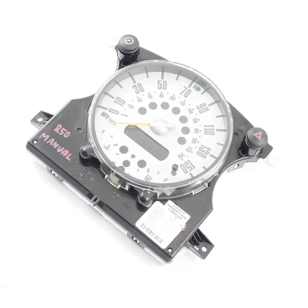 Mini Cooper R50 R52 Speedometer Speedo Clock Instrument Cluster Manual