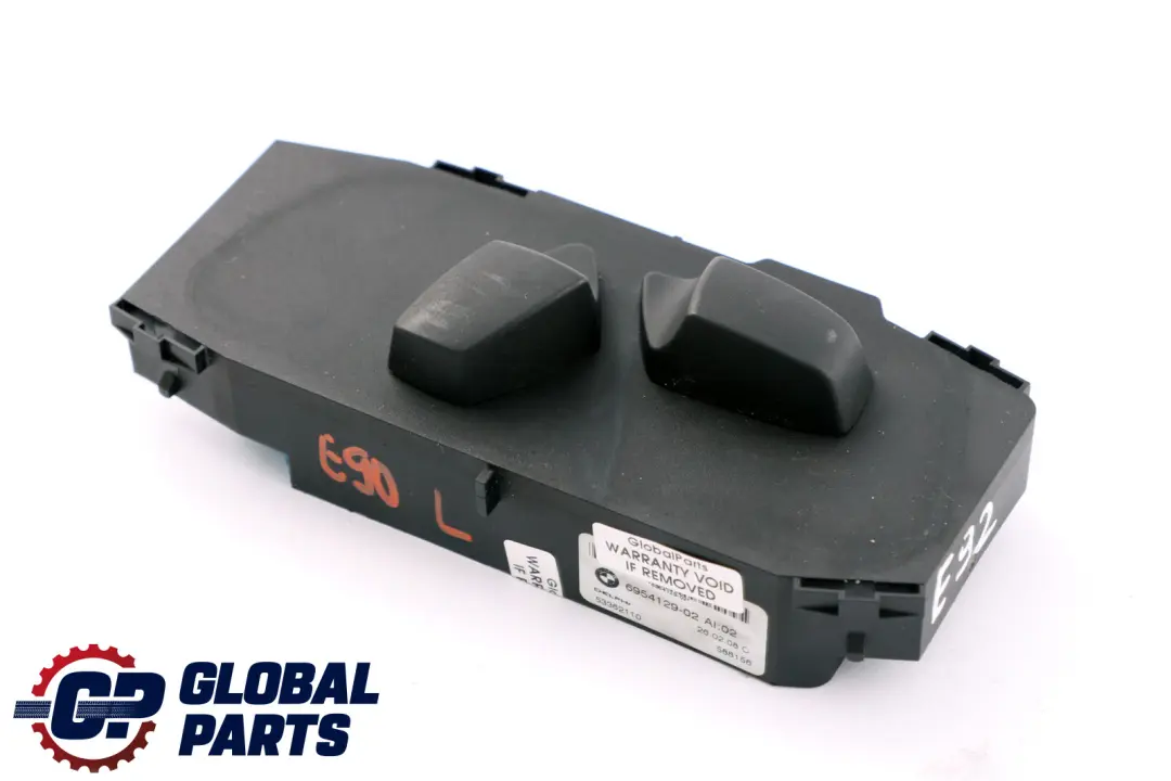 BMW E87 E90 E92 Interruptor De ajuste del asiento delantero izquierdo 6954129