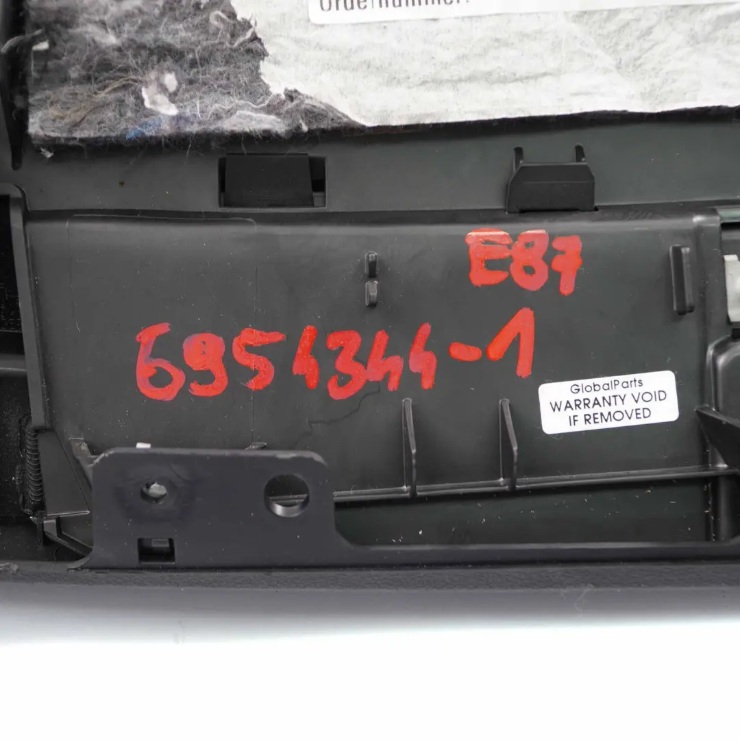 BMW E87 Glove Box Black Storage Compartment 7136185 6954344