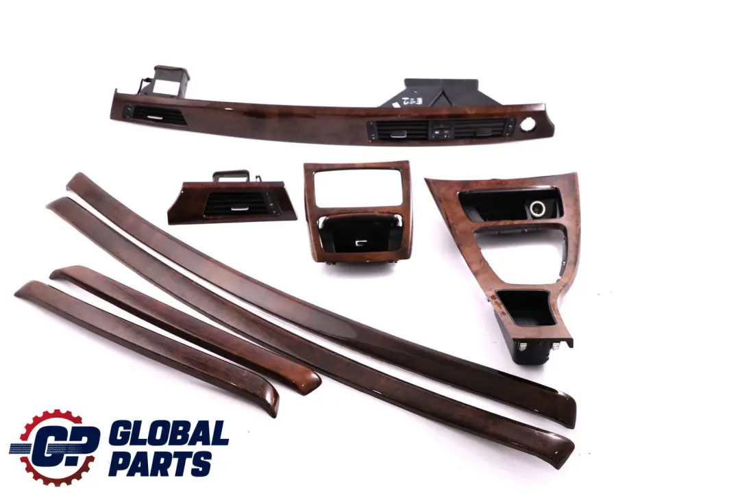 BMW 3 Series 2 E92 Complete Interior Trim Set Cover Dash Strip Dash Nutwood