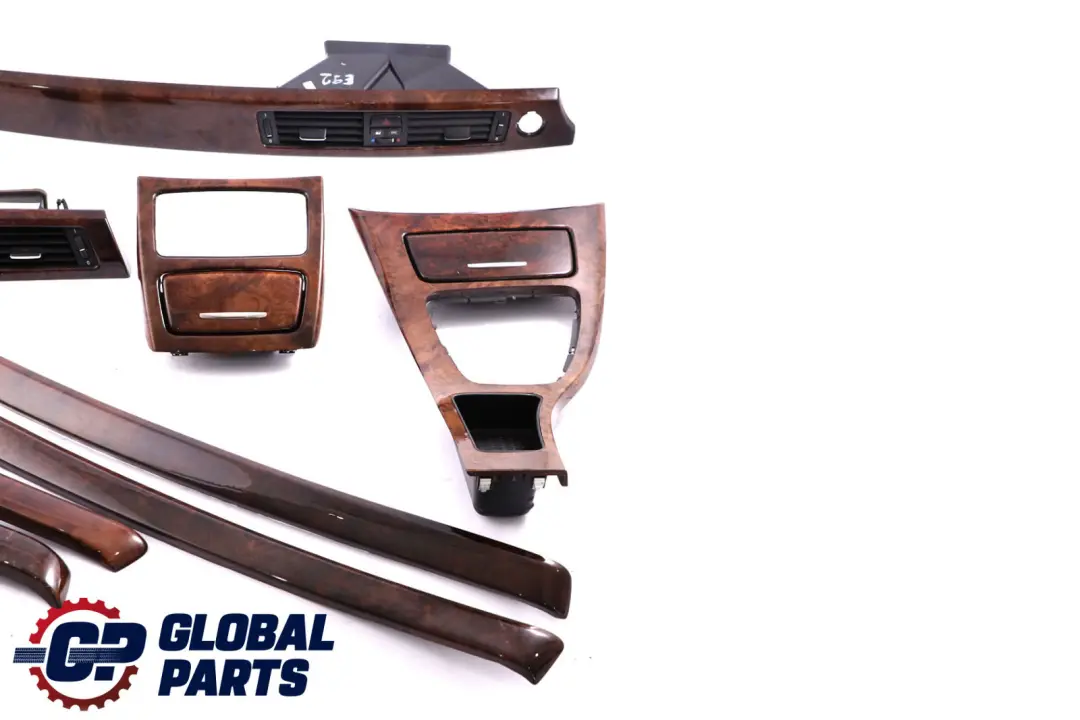 BMW 3 Series 2 E92 Complete Interior Trim Set Cover Dash Strip Dash Nutwood