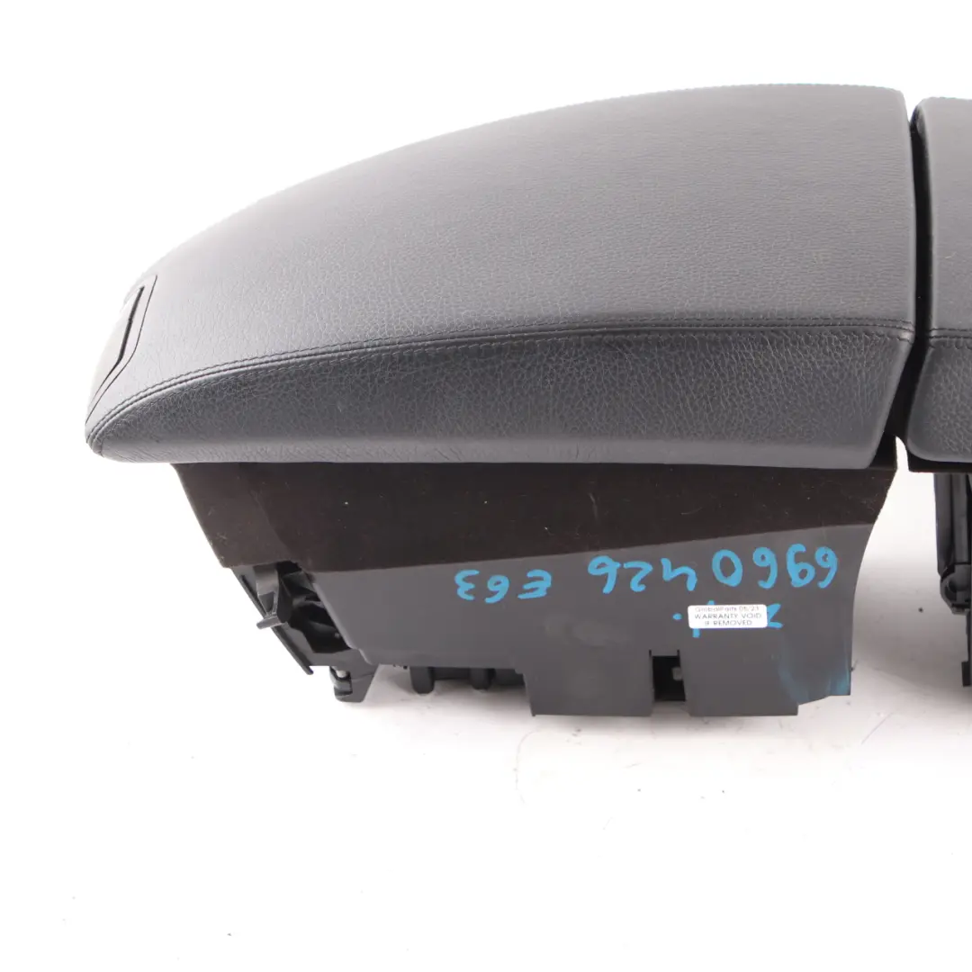 BMW 6 Series E63 E64 Centre Console Armrest Storage Box Leather Black 6960426