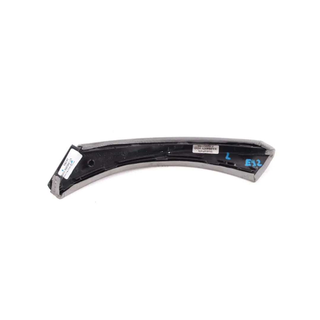 BMW 3 Series E92 E93 Door Cover Interior Handle Leather Left N/S Grey 6963941