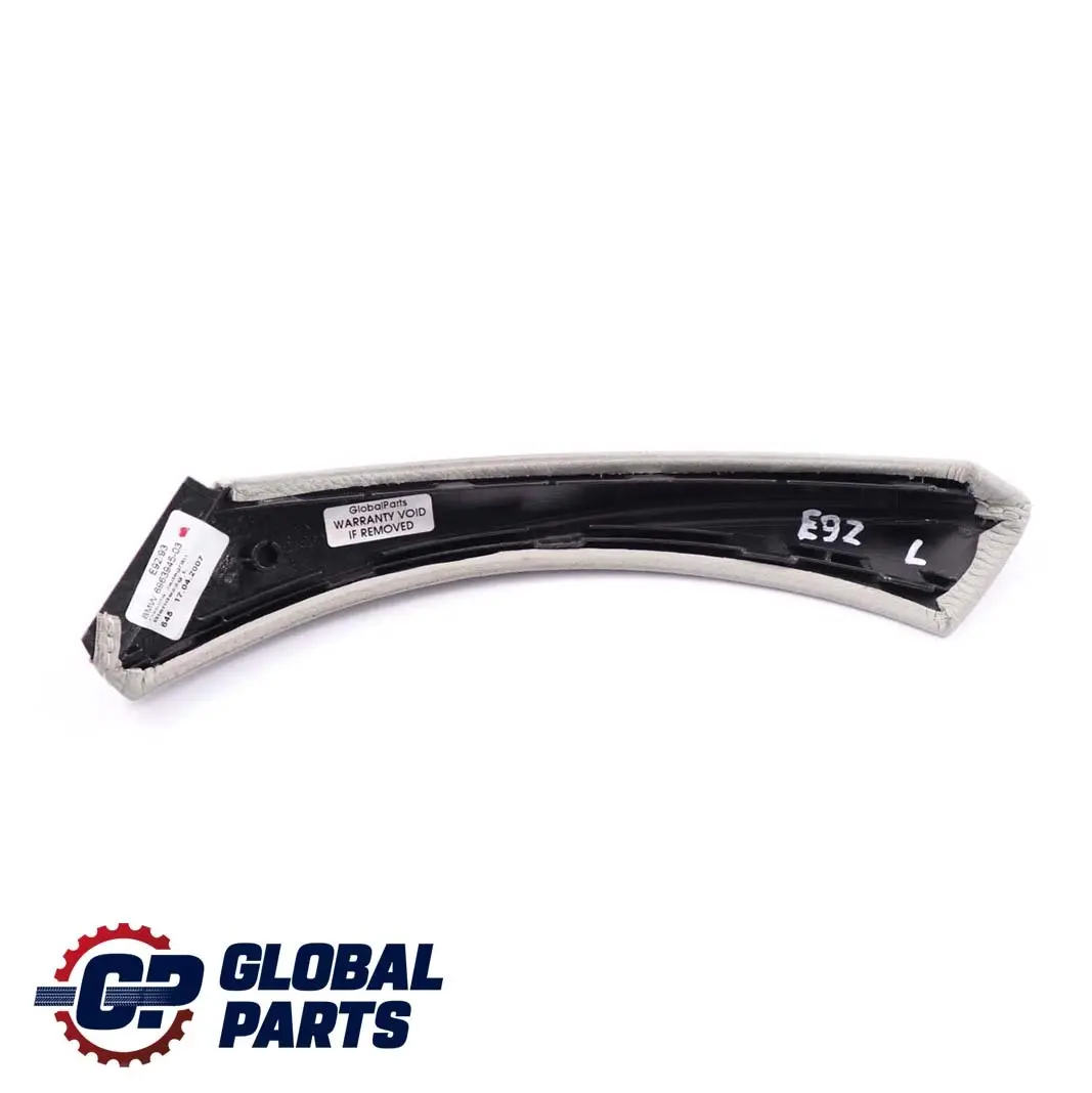 BMW 3 Series E92 E93 Door Cover Handle Leather Left N/S Jade Grey 6963945
