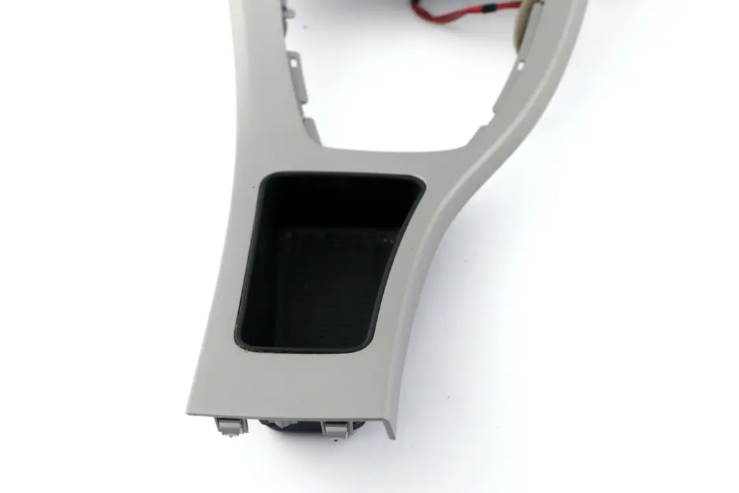 BMW 3 Series E90 E91 Cover Centre Console Trim Ashtray Gear Titan 90 Silver