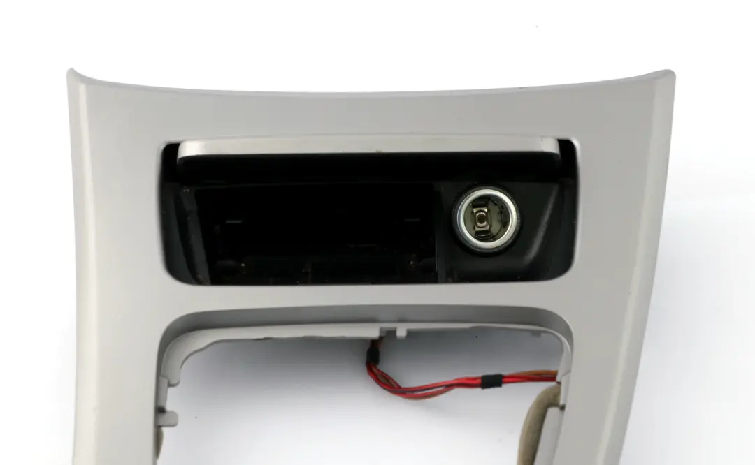 BMW 3 Series E90 E91 Cover Centre Console Trim Ashtray Gear Titan 90 Silver