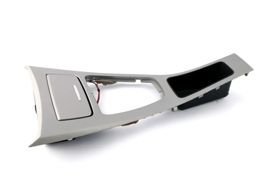 BMW 3 Series E90 E91 Cover Centre Console Trim Ashtray Gear Titan 90 Silver