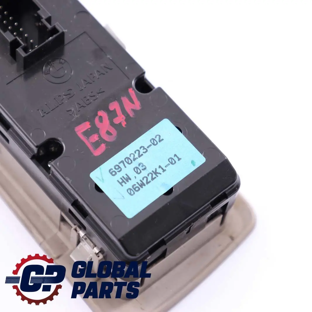 BMW 1 Series E87 LCI Window Lifter Switch Driver's Side Trim Panel Beige