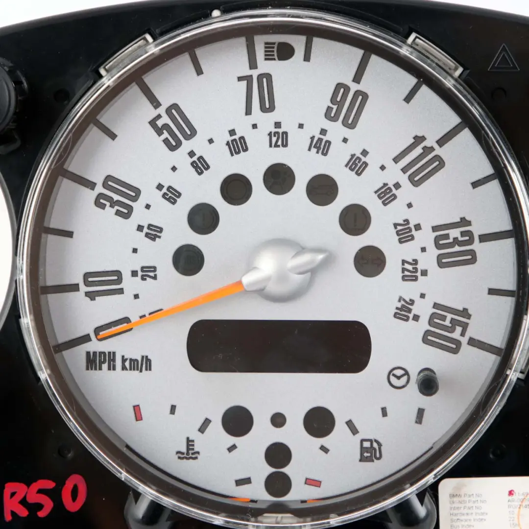 MINI Cooper One R50 R52 Speedometer Speedo Clock Instrument Cluster 6972076