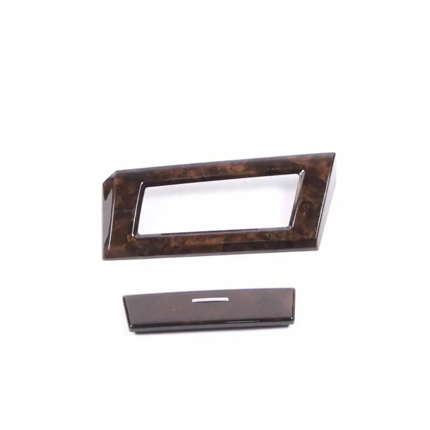  Dash Trim BMW E60 E61 LCI 3 Set Decor Strip Interior Cover Dark Wood Dunkel