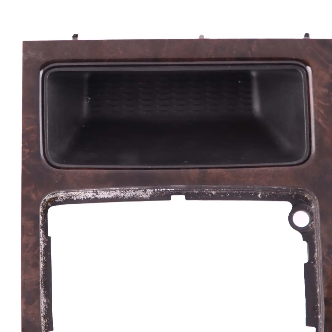 BMW 5 Series E60 E61 LCI Cover Centre Console Oddments Tray Dark Wood Dunkel