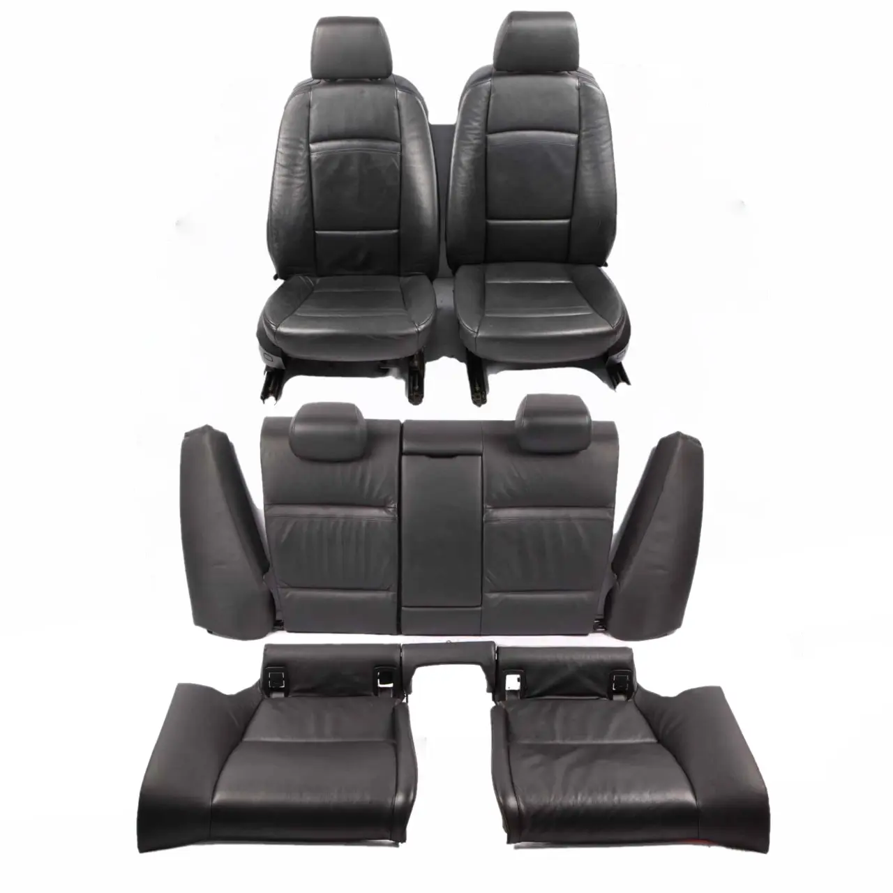 Leather Seats BMW E92 Coupe Memory Dakota Black Interior Seat Set