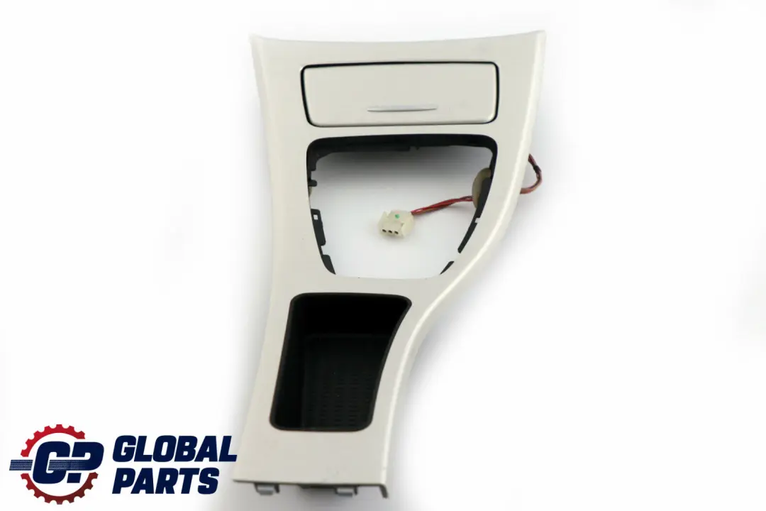 BMW 3 Series 2 E90 E91 Ashtray Centre Console Cover Brushed Aluminium Silver