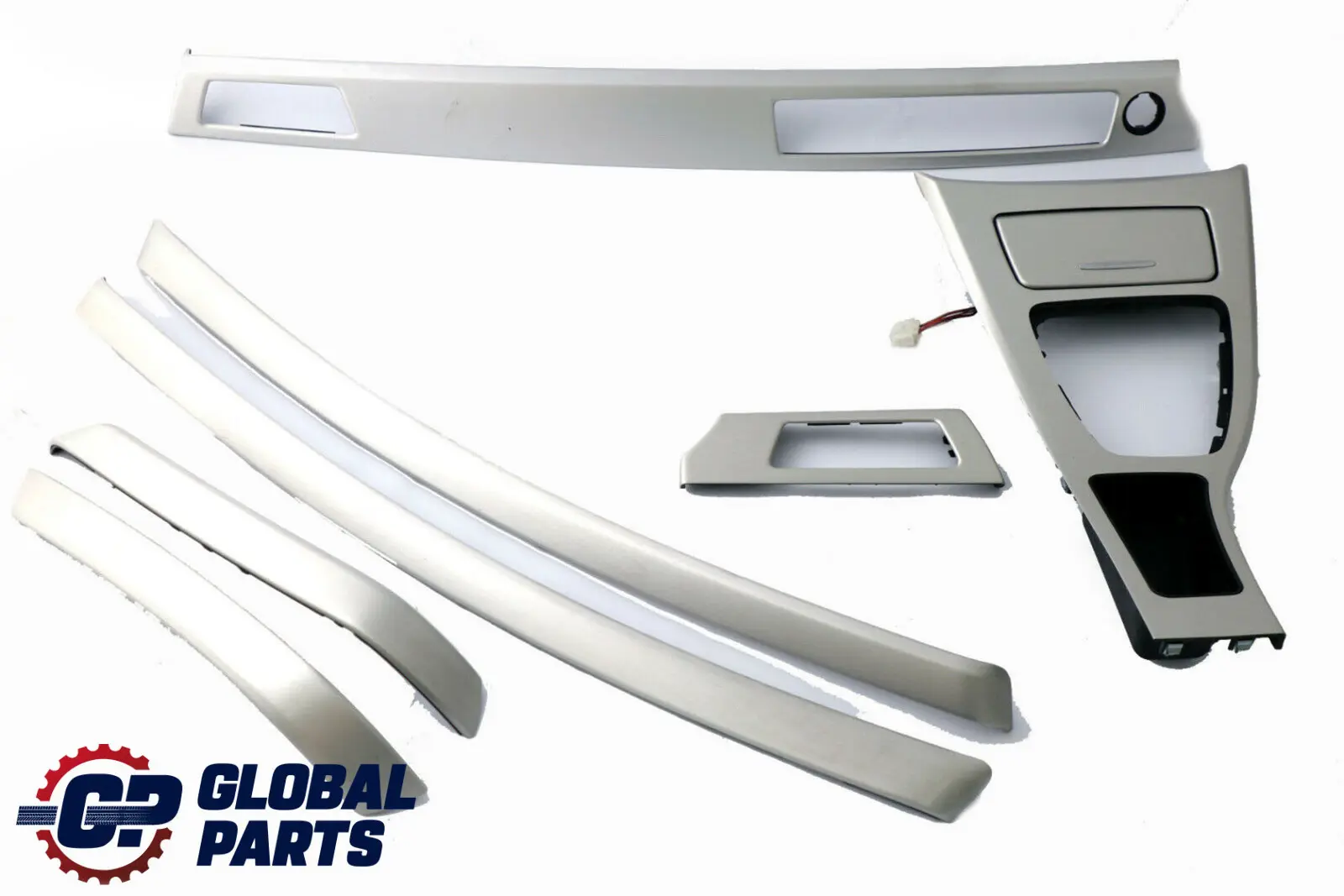 BMW 3 Series 7 E90 Set Cover Dashboard Dash Trim Strip Brushed Aluminium Silver