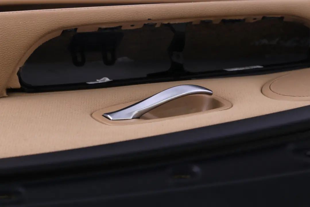 BMW 5 Series E60 E61 LCI Front Right O/S Door Card Trim Panel Beige Cloth