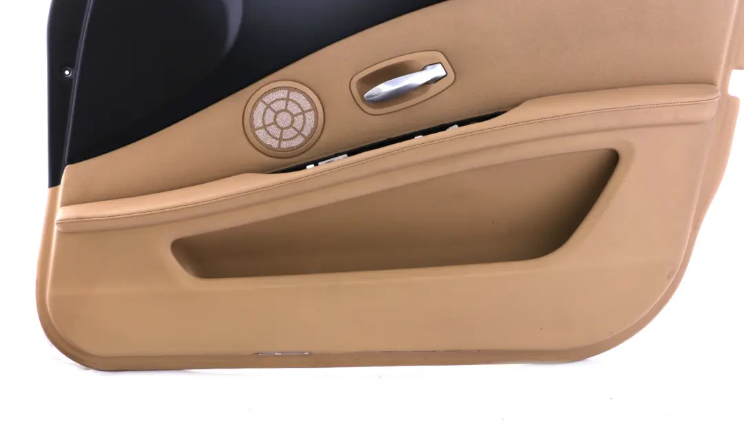 BMW 5 Series E60 E61 LCI Front Right O/S Door Card Trim Panel Beige Cloth