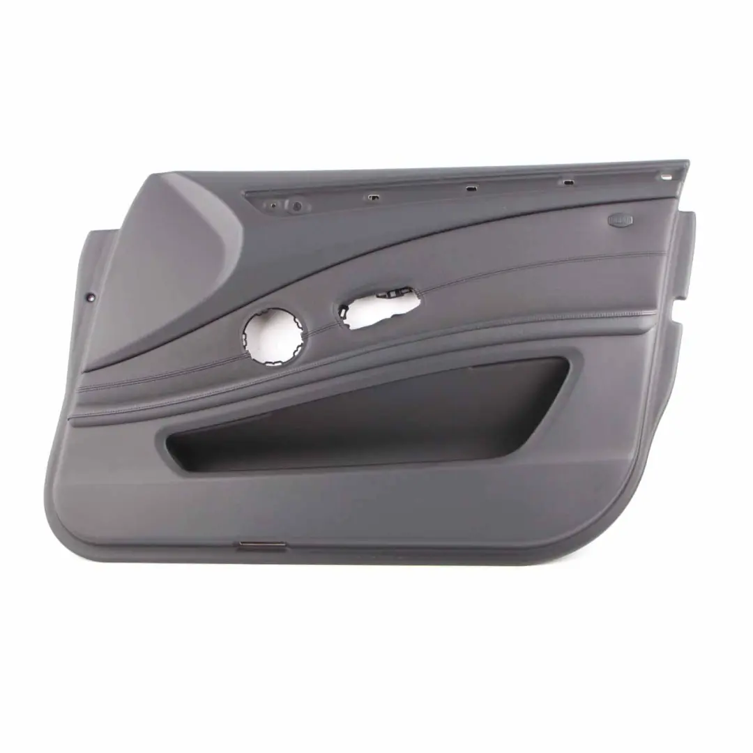 Door Card BMW E60 E61 LCI Front Right O/S Door Lining Leather Panel Black