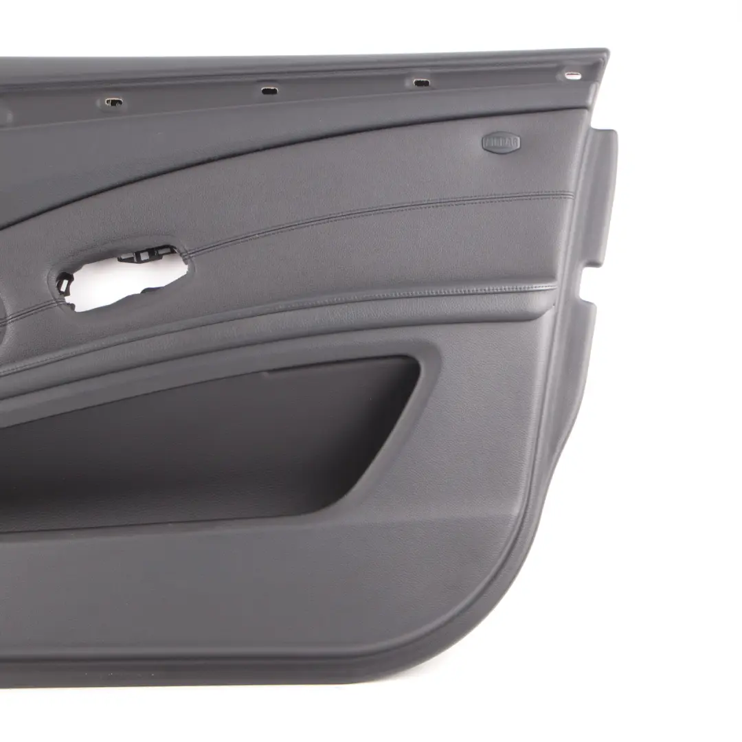 Door Card BMW E60 E61 LCI Front Right O/S Door Lining Leather Panel Black