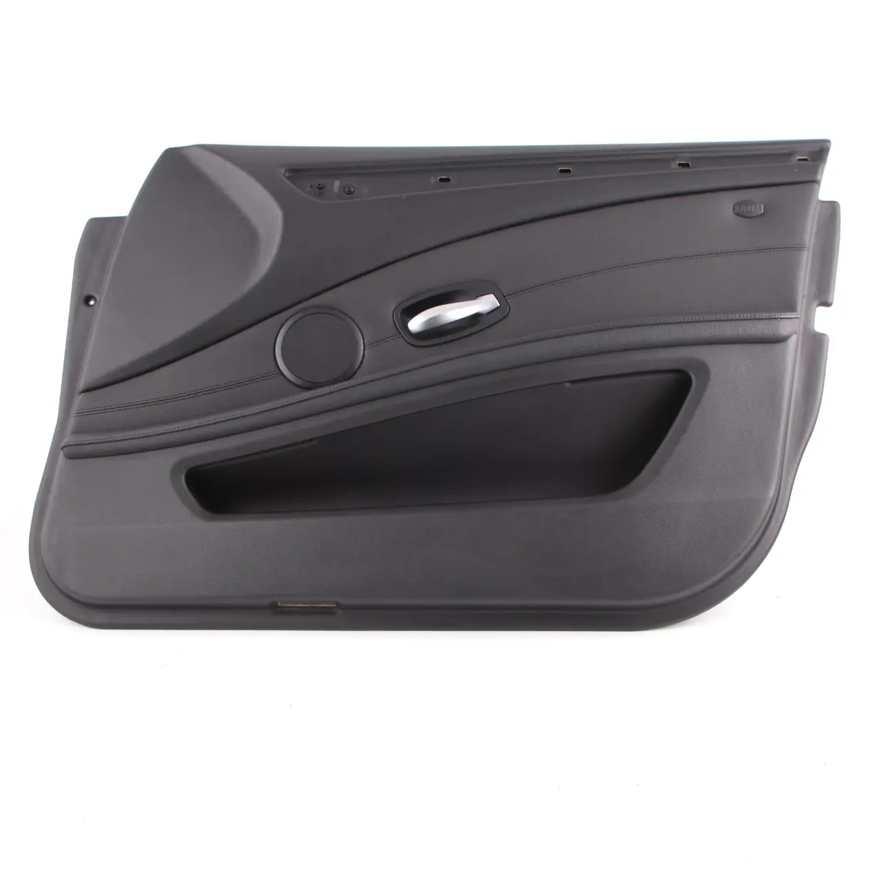 Door Card BMW E60 E61 LCI Front Right O/S Door Lining Leather Trim Panel Black