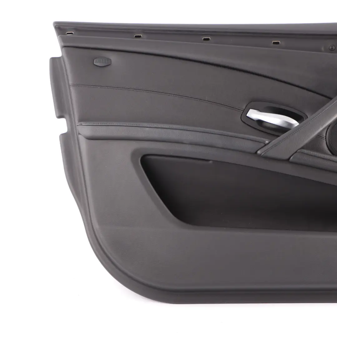Door Card BMW E60 LCI Front Left N/S Trim Panel Leather Dakota Black 6983575