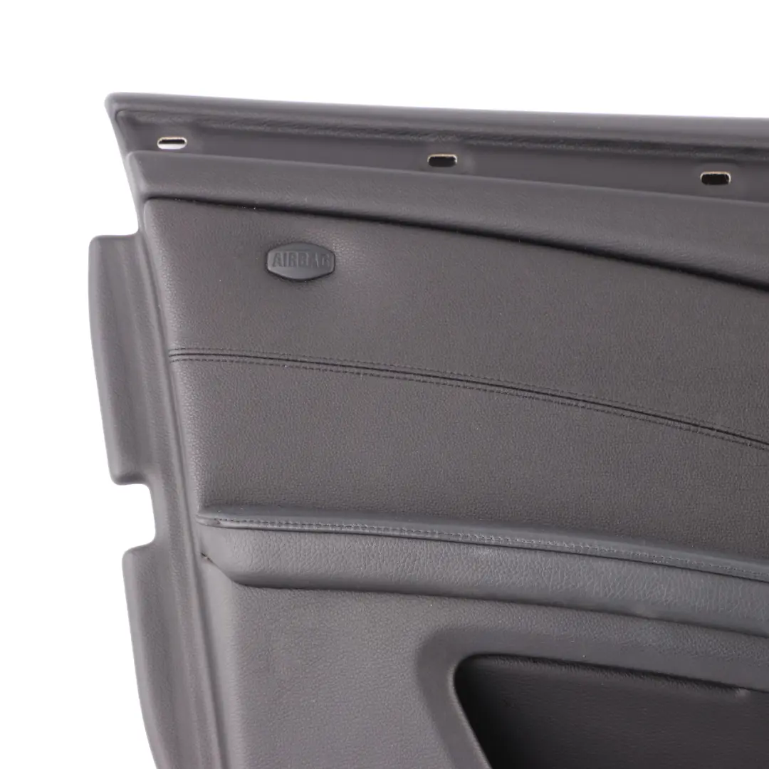 Door Card BMW E60 LCI Front Left N/S Trim Panel Leather Dakota Black 6983575