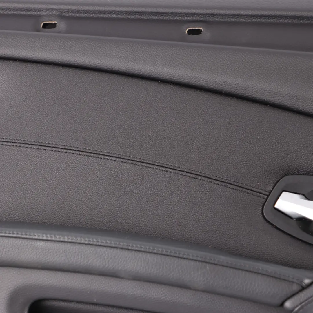 Door Card BMW E60 LCI Front Left N/S Trim Panel Leather Dakota Black 6983575