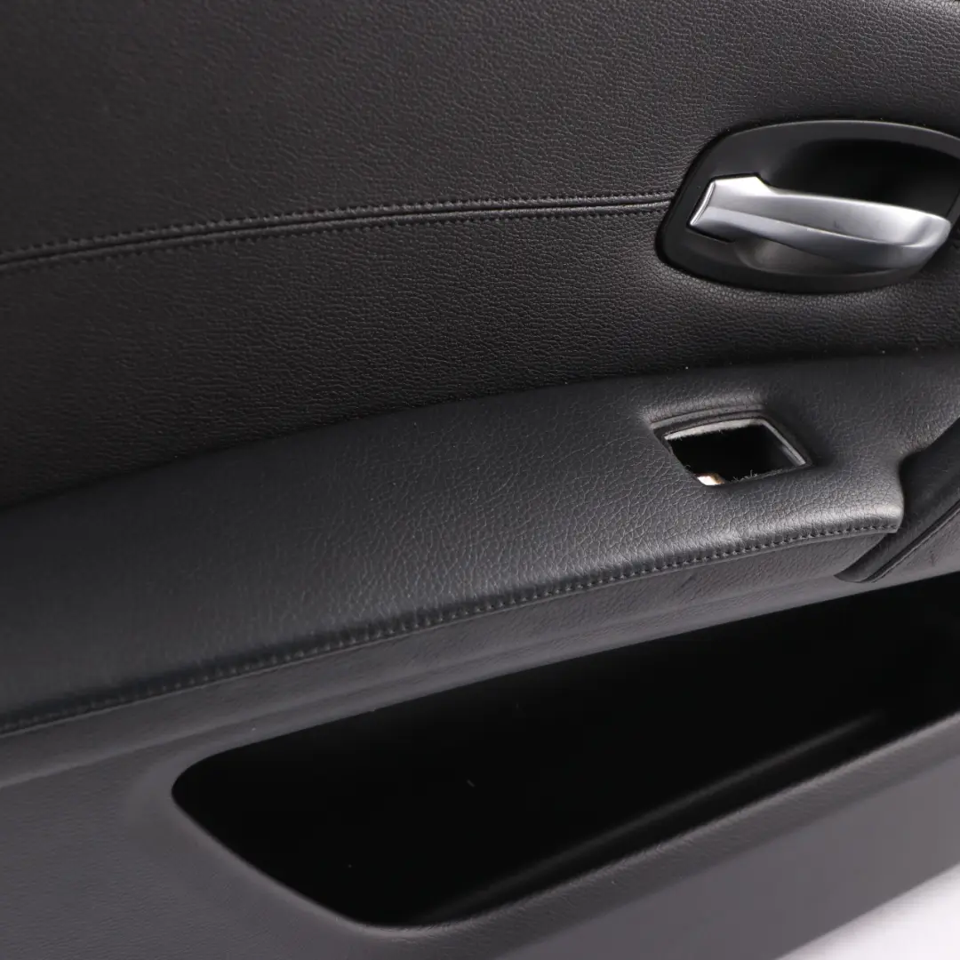 Door Card BMW E60 LCI Front Left N/S Trim Panel Leather Dakota Black 6983575