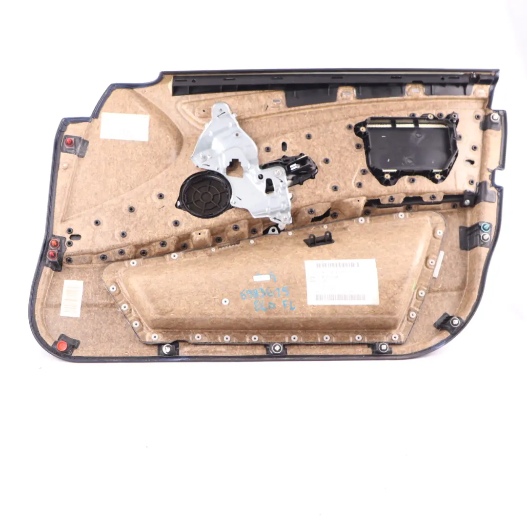 Door Card BMW E60 LCI Front Left N/S Trim Panel Leather Dakota Black 6983575
