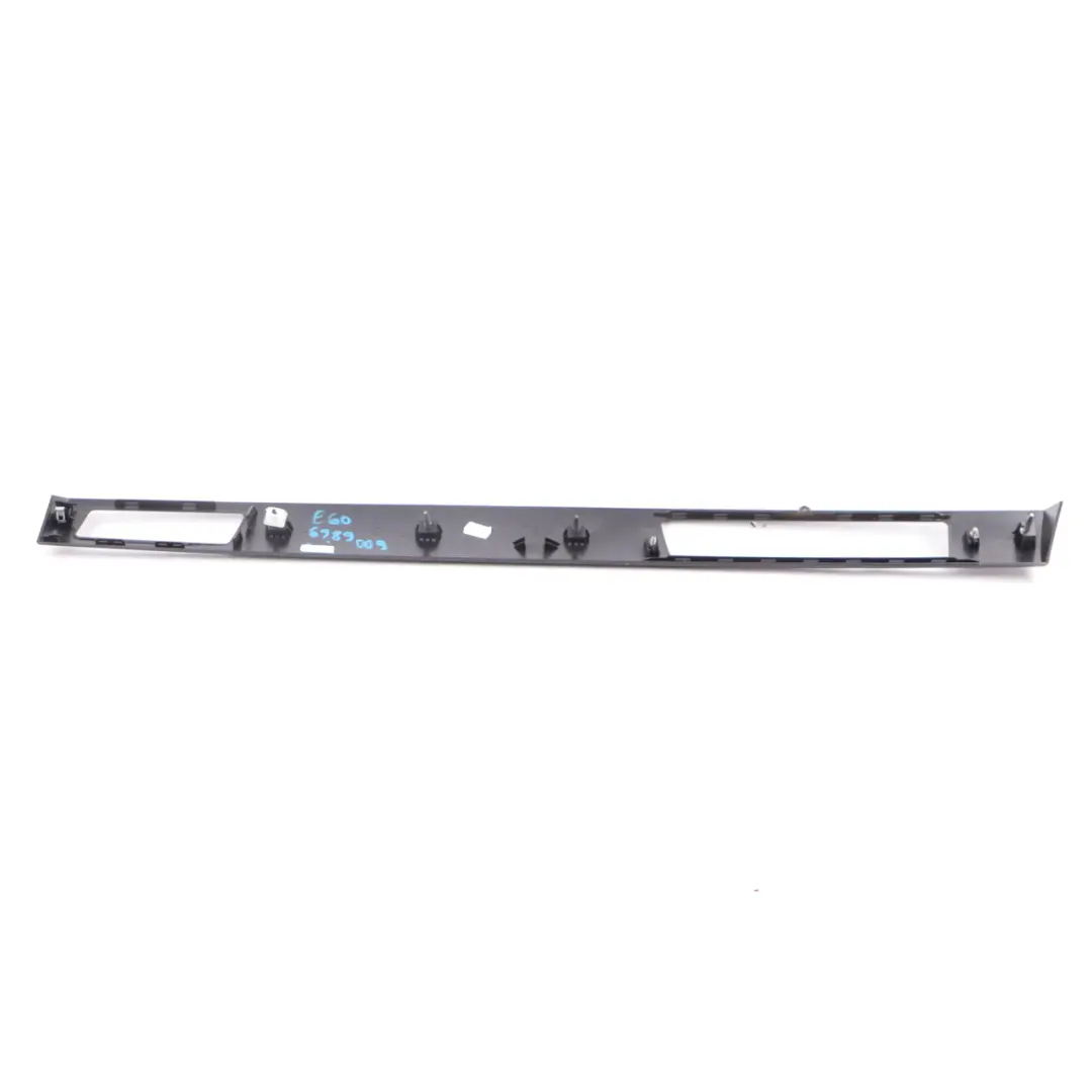 BMW E60 E61 Interior Strip Cover Trim Dash Left N/S Diamond Black 6989009