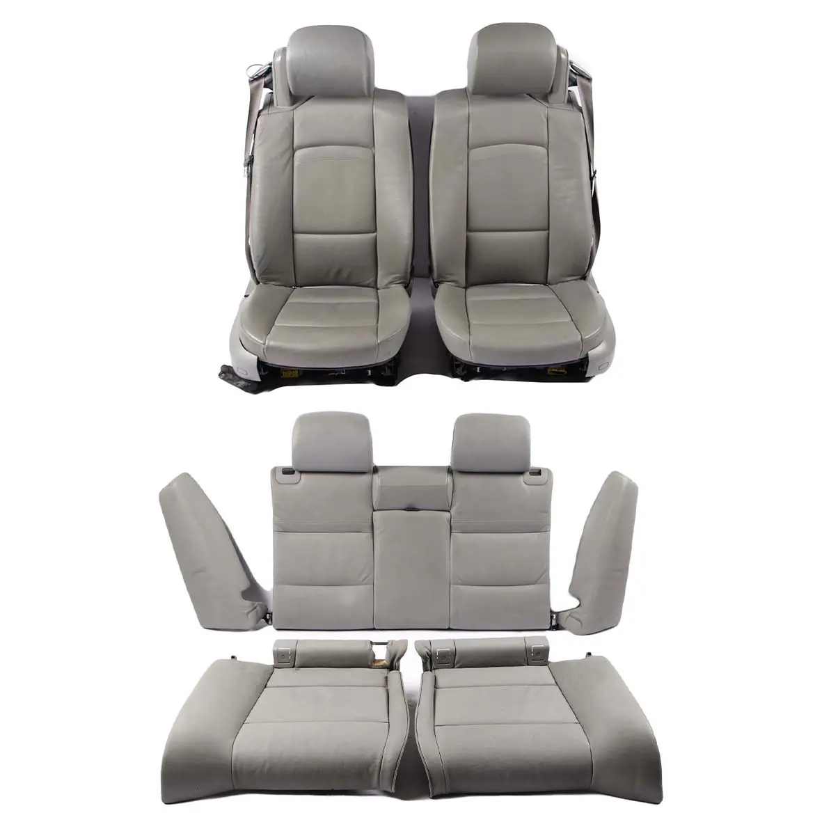 BMW E93 Convertible Grey Leather Dakota Set Interior Seats Seat Electric Memory