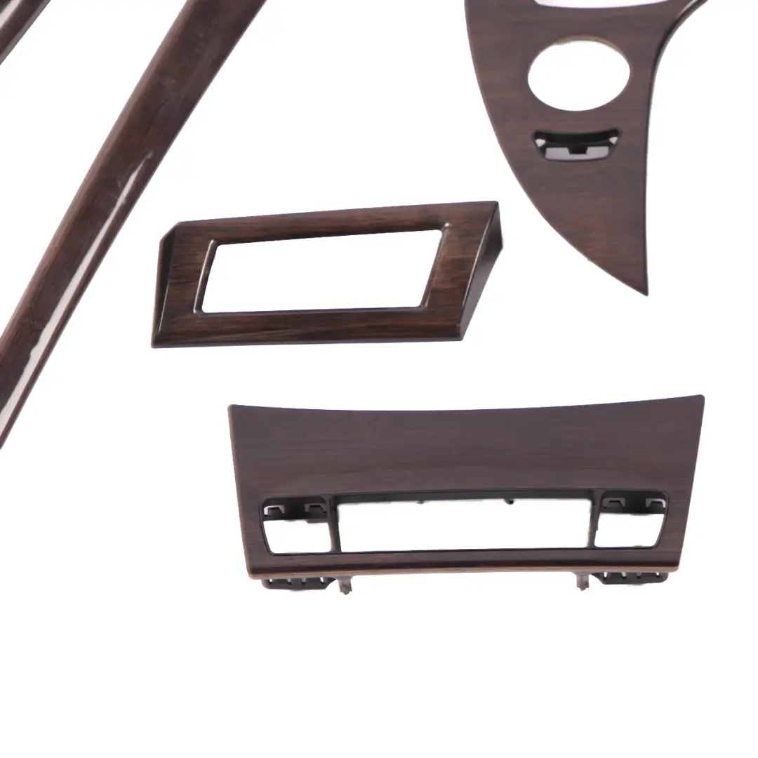 Centre Console Dash BMW E60 E61 LCI Strip Trim Cover Set Bambus Wood Anthracite