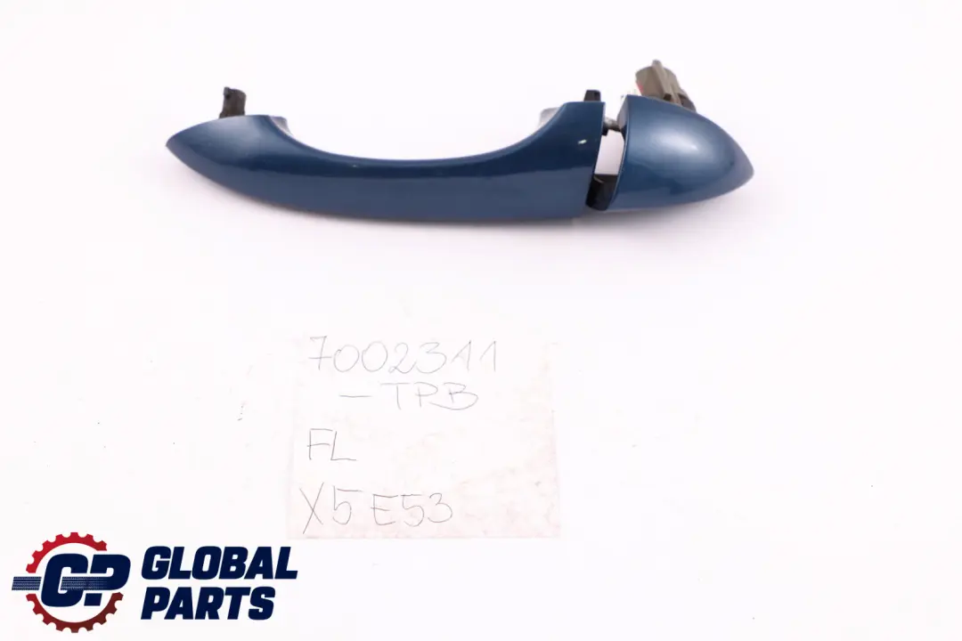 BMW X5 Series E53 Front Left Handle Grab Cover Bracket N/S Topasblau Blue 364