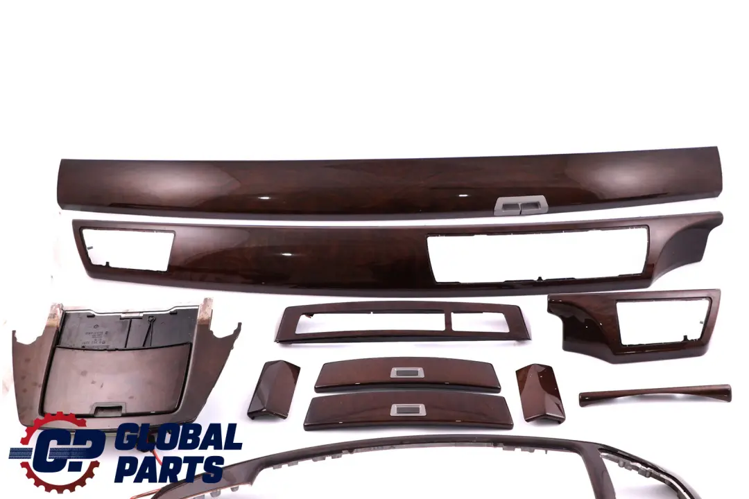 BMW 7 Series 3 E65 Interior Set Trim Cover Dashboard Ashtray Wood Esche Dunkel