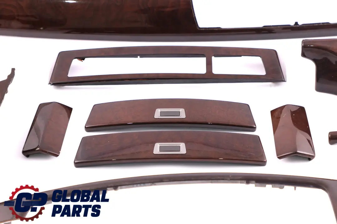 BMW 7 Series 3 E65 Interior Set Trim Cover Dashboard Ashtray Wood Esche Dunkel