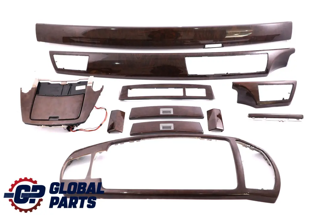 BMW 7 Series E65 Interior Set Trim Cover Dashboard Ashtray Wood Esche Dunkel