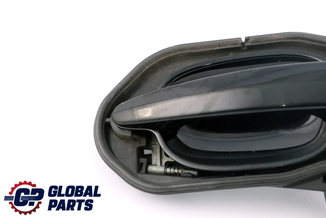 BMW 5 Series E60 E61 Complete Front Right Grab Handle O/S Schwarz 2 Black 668