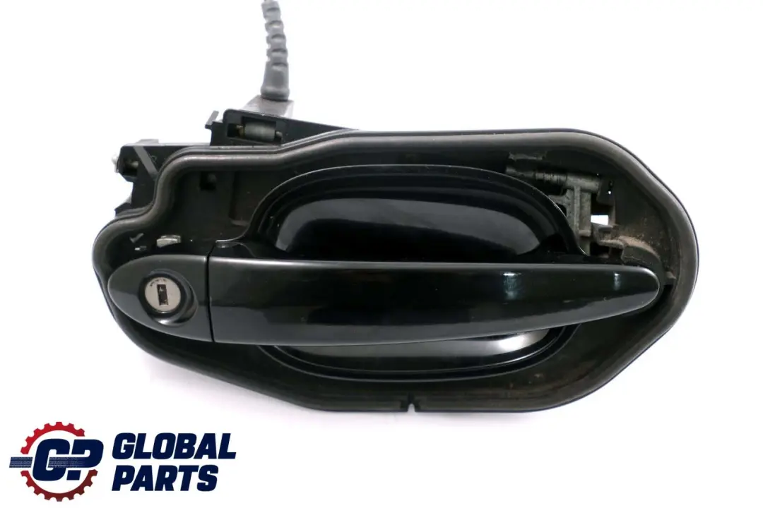 BMW 5 Series 1 E60 E61 Complete Front Right Grab Handle O/S Schwarz 2 Black 668