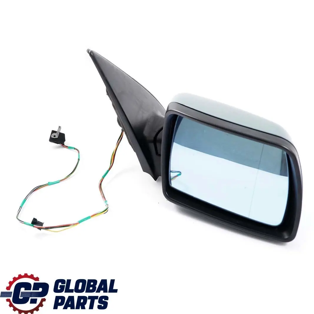 BMW X5 Series E53 Outside Heated Right Wing Mirror O/S Graugruen Grey Green 442