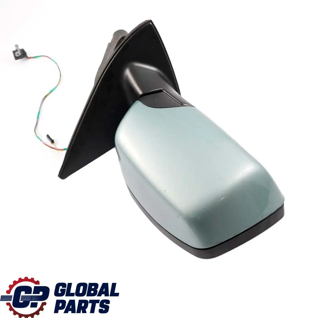 BMW X5 Series E53 Outside Heated Right Wing Mirror O/S Graugruen Grey Green 442