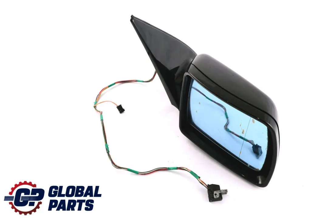 BMW X5 Series E53 Sport Auto Dip Right Door Wing Mirror O/S Black Sapphire 475