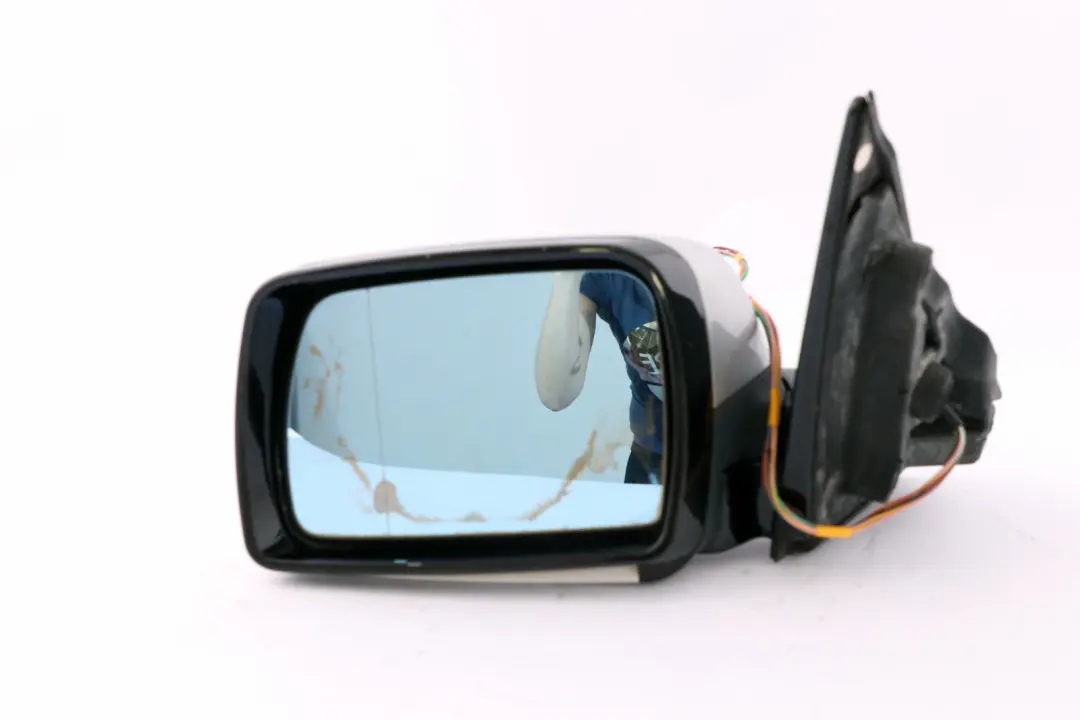 BMW X5 Series 2 E53 M Sport High Gloss Left Wing Mirror N/S Titansilber Silver