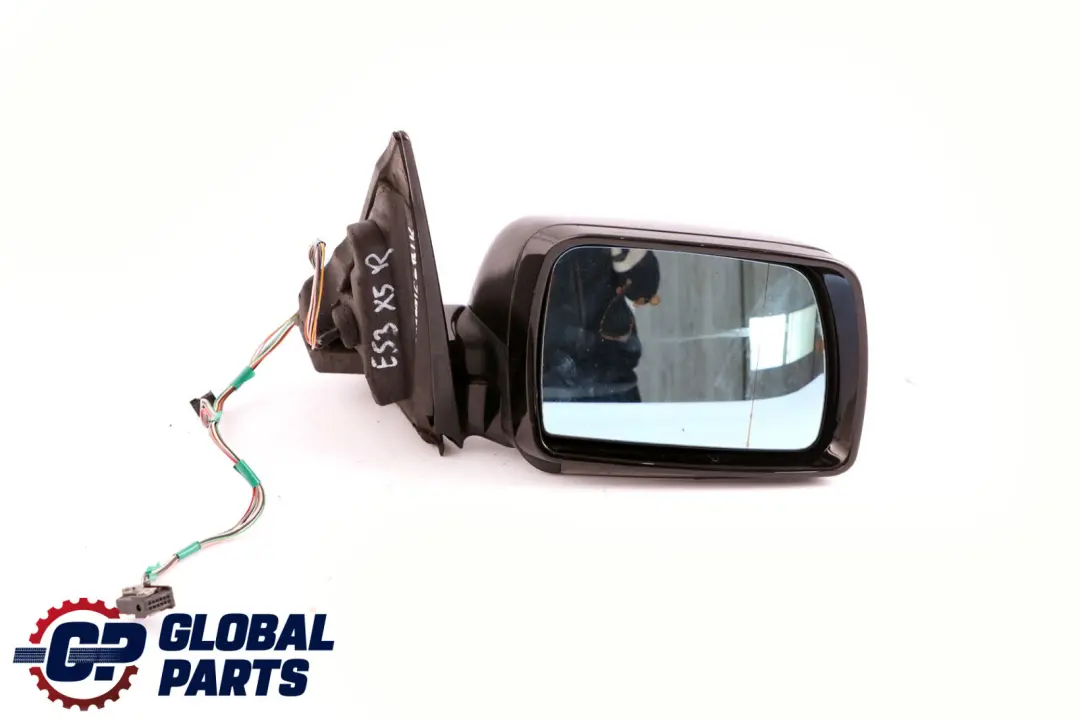 BMW X5 Series E53 Sports Package High Gloss Heated Right Wing Mirror O/S Black