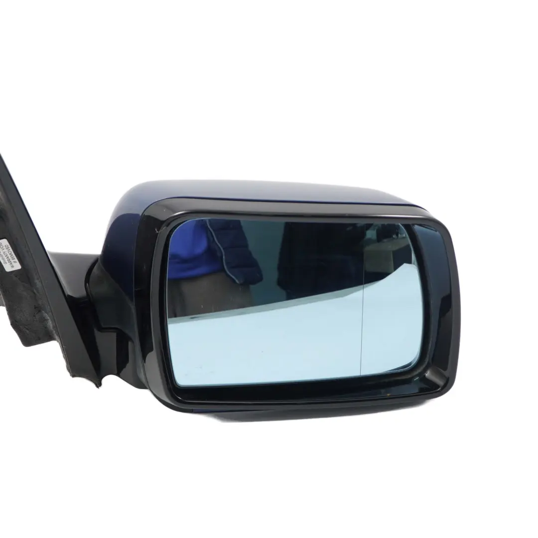 BMW X5 E53 Sports Package Heated Right Wing Mirror O/S Topasblau Topaz Blue 364