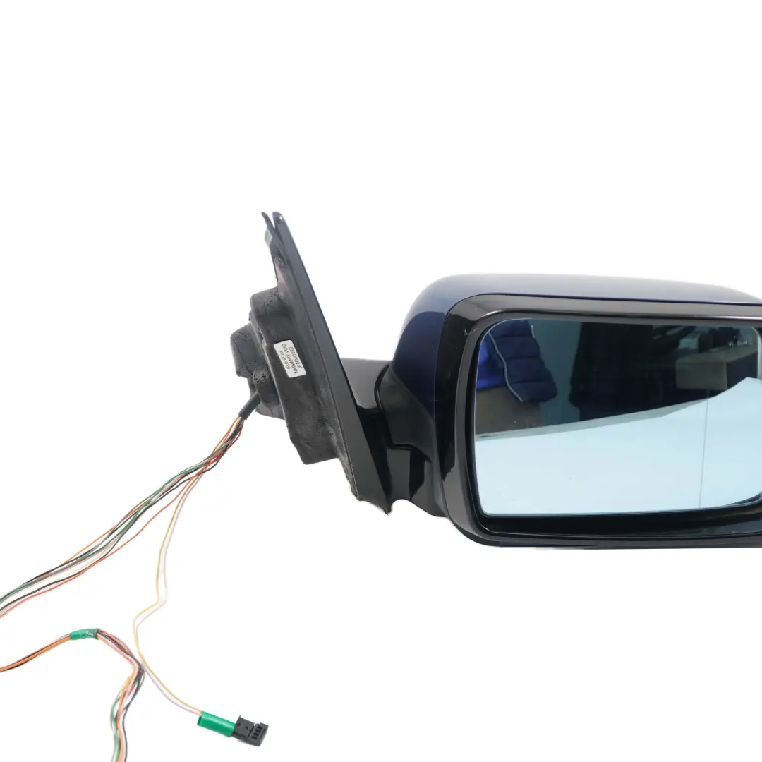 BMW X5 E53 Sports Package Heated Right Wing Mirror O/S Topasblau Topaz Blue 364