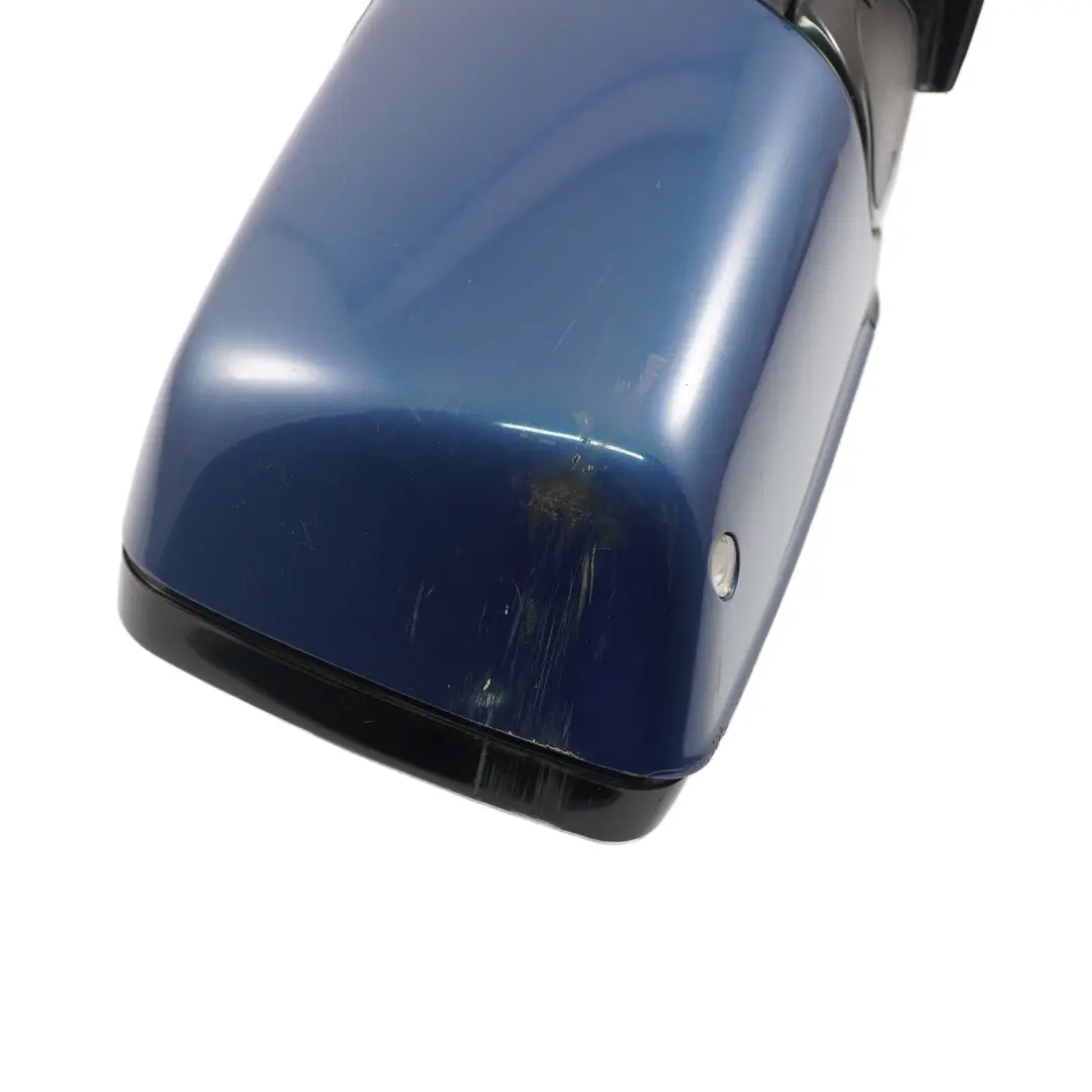 BMW X5 E53 Sports Package Heated Right Wing Mirror O/S Topasblau Topaz Blue 364