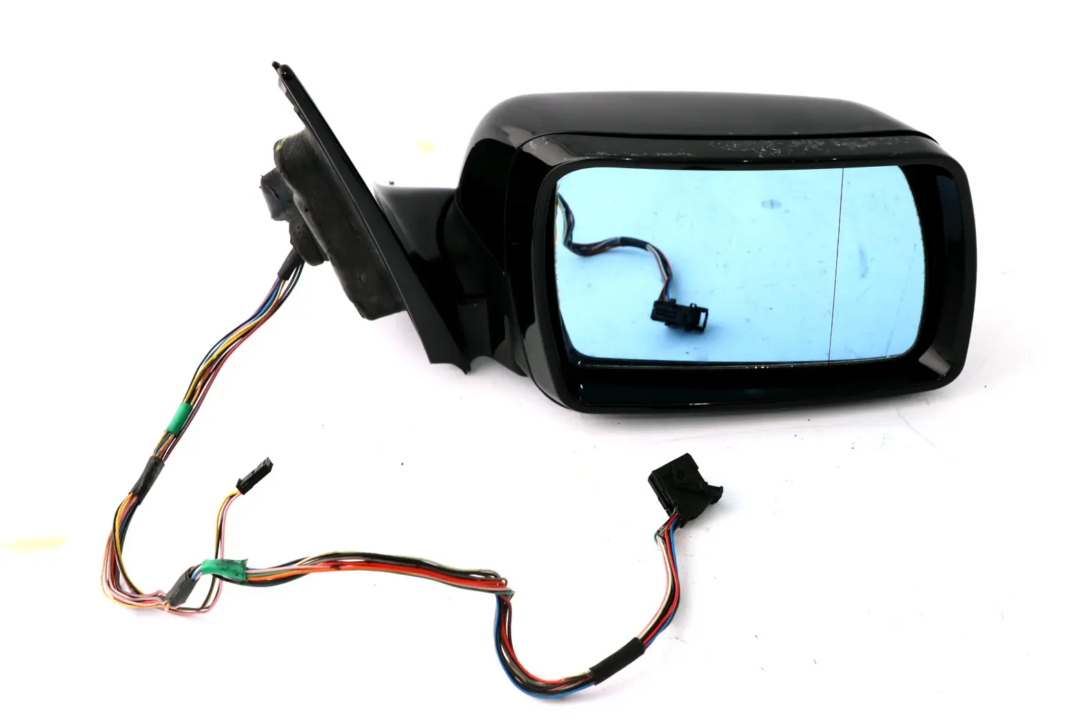 BMW X5 E53 M Sport High Gloss Power Fold Right Wing Mirror O/S Schwarz 2 Black